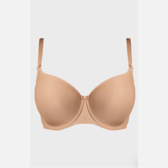 NWT $64 Fantasie [ 34K US ] Underwire Smoothing T-shirt‎ Bra in NUDE - Picture 2 of 9